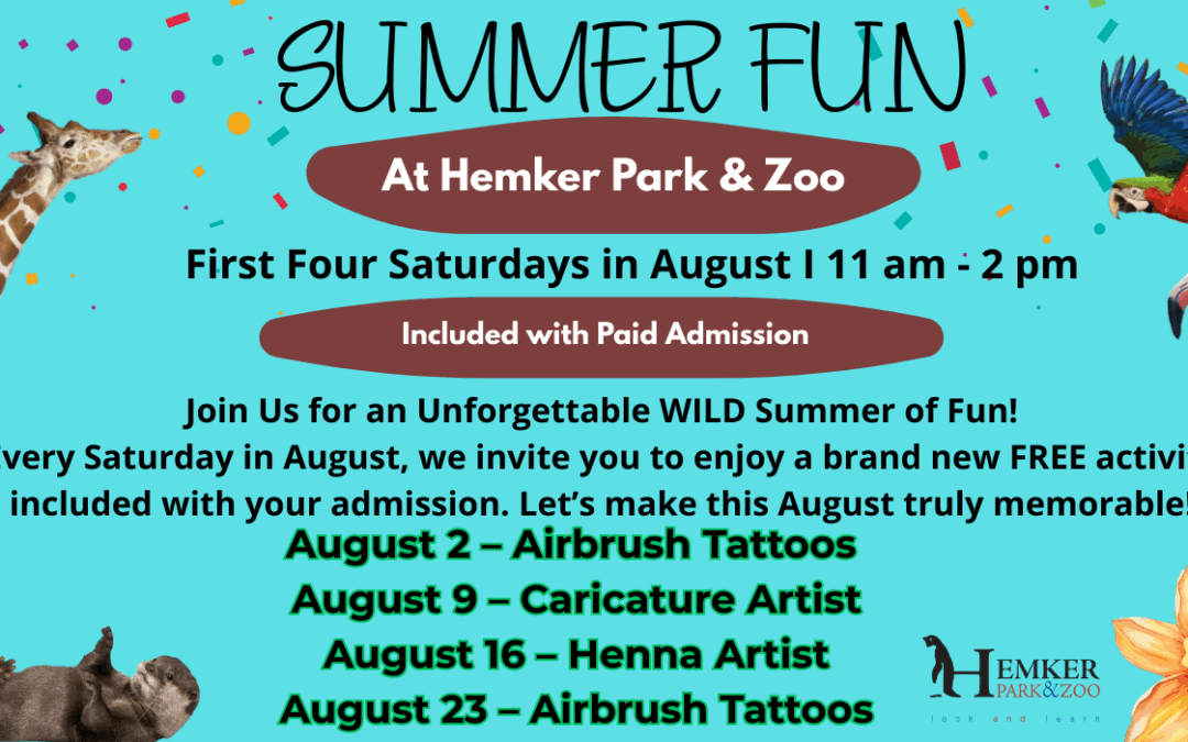 Summer Fun Saturdays at Hemker Park & Zoo!